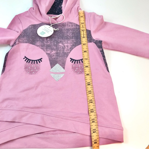 Little Girls Pink Hoodie. Oliver We care supporting sustainable Cotton Size: 2 - Picture 3 of 12